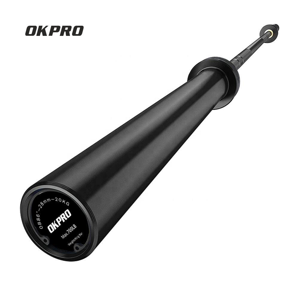 ターボー★200cmバーベル オリンピックバー 耐荷重317kg OB86 ブラック -OK5003-3 | オリンピックバー |
